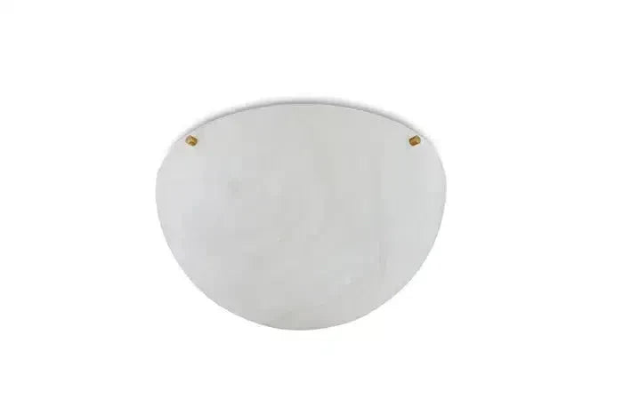 Large 'Moon 4' Alabaster Wall or Ceiling Lamp Flush Mount by Bling Lighting Studio