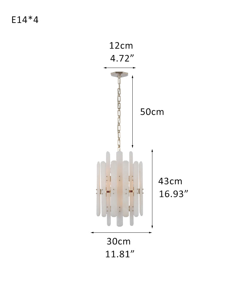 Large Alabaster Rectangular Chandelier Wide 40“ 45” with Chrome Frame for dining room