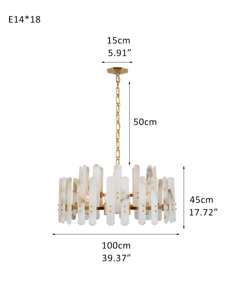 Large Alabaster Rectangular Chandelier Wide 40“ 45” with Chrome Frame for dining room