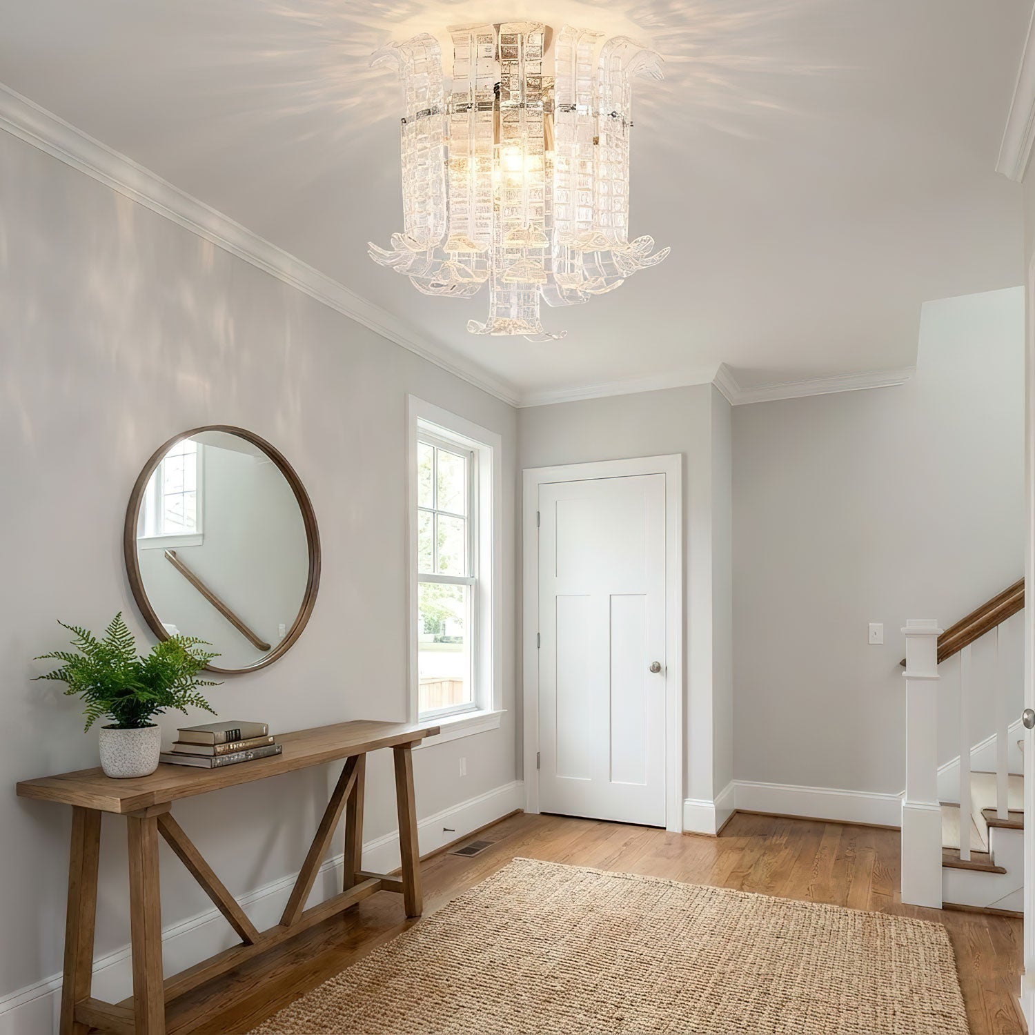 Calista Glass Ceiling Lamp Glass lighting by Bling Lighting Studio