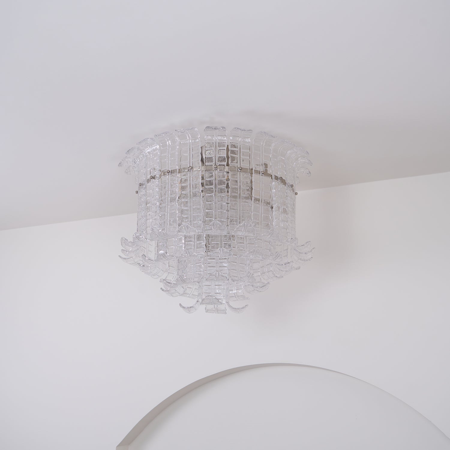 Calista Glass Ceiling Lamp Glass lighting by Bling Lighting Studio