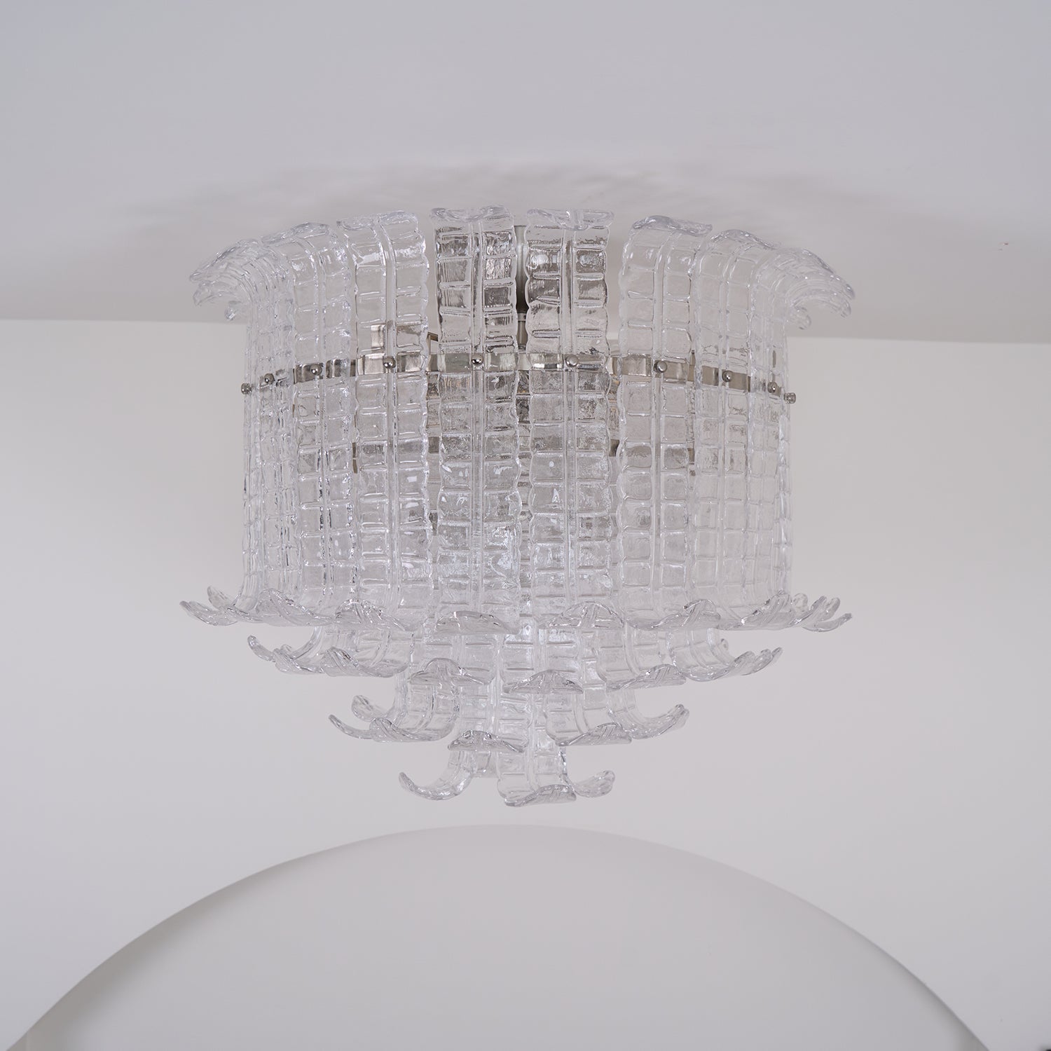 Calista Glass Ceiling Lamp Glass lighting by Bling Lighting Studio