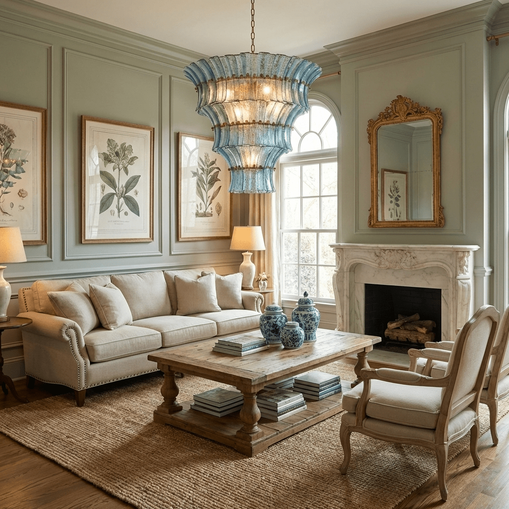 Calyra Tiered Glass Chandelier Murano lighting by Bling Lighting Studio
