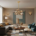 Cardiff Chandelier Glass lighting by Bling Lighting Studio