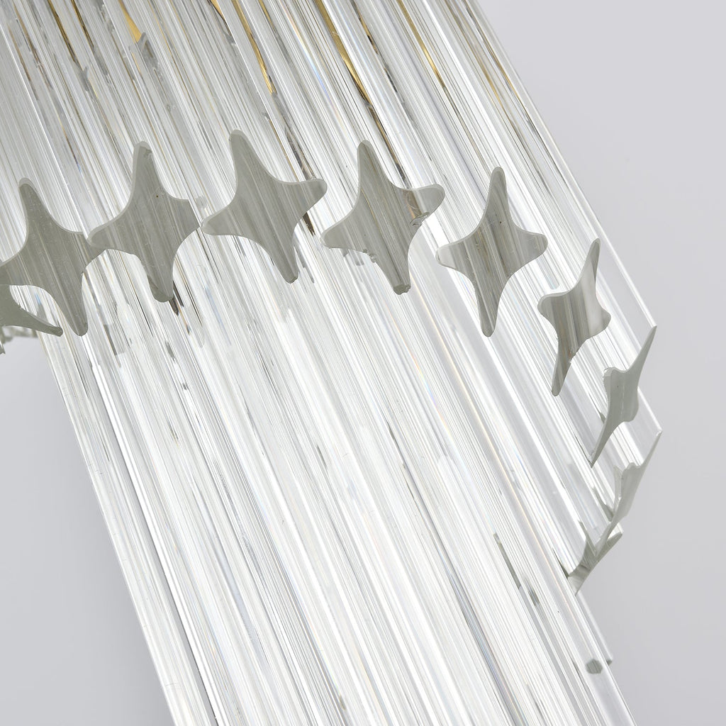 Transparent Twisting Raindrop Chandelier product image