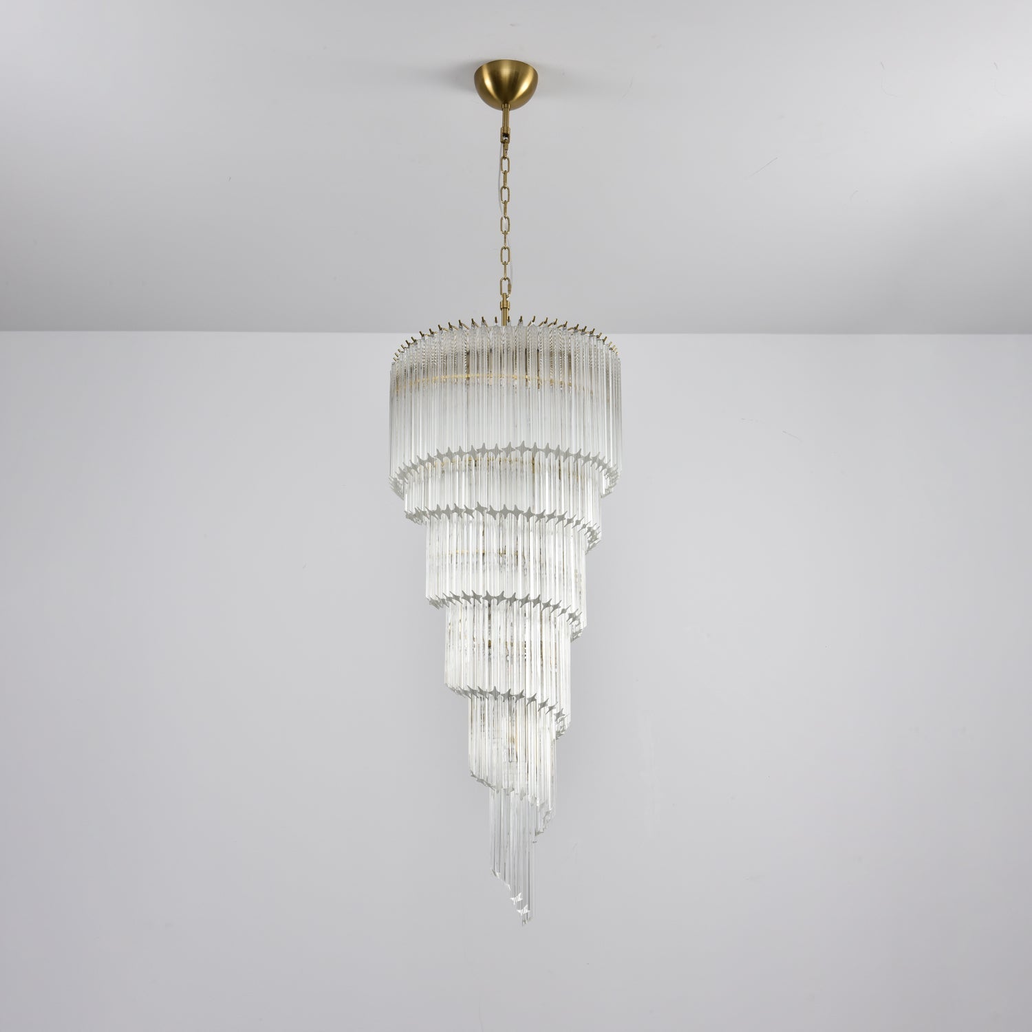Transparent Twisting Raindrop Chandelier product image
