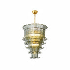 Cascade Glass Green Chandelier Glass lighting by Bling Lighting Studio
