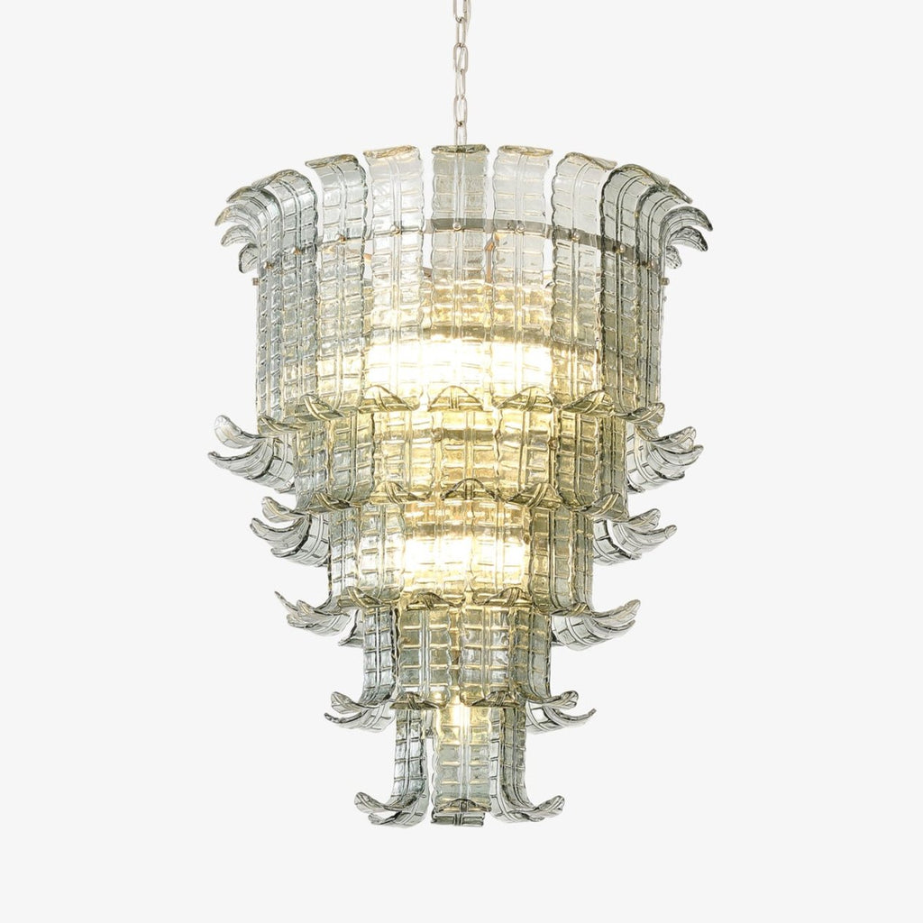 Cascade Glass Green Chandelier Glass lighting by Bling Lighting Studio