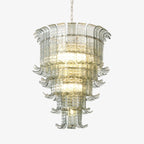 Cascade Glass Green Chandelier Glass lighting by Bling Lighting Studio