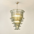 Cascade Glass Green Chandelier Glass lighting by Bling Lighting Studio