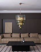 Cascade Glass Green Chandelier Glass lighting by Bling Lighting Studio