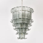 Cascade Glass Green Chandelier Glass lighting by Bling Lighting Studio