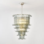 Cascade Glass Green Chandelier Glass lighting by Bling Lighting Studio
