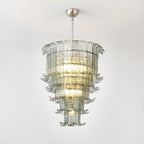 Cascade Glass Green Chandelier Glass lighting by Bling Lighting Studio