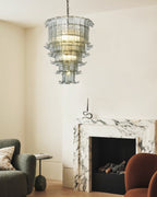 Cascade Glass Green Chandelier Glass lighting by Bling Lighting Studio