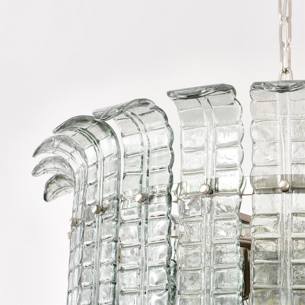Cascade Glass Green Chandelier Glass lighting by Bling Lighting Studio