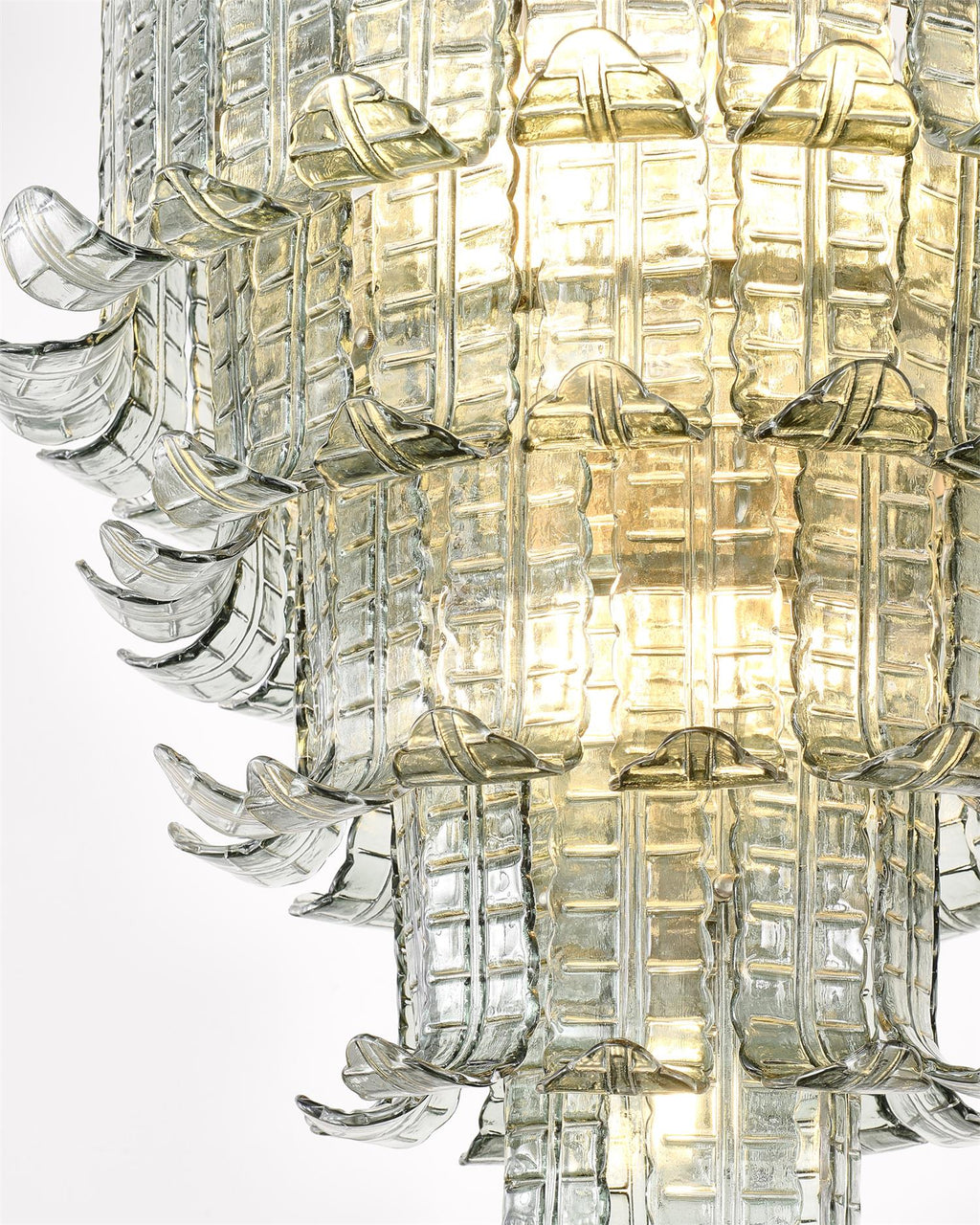 Cascade Glass Green Chandelier Glass lighting by Bling Lighting Studio
