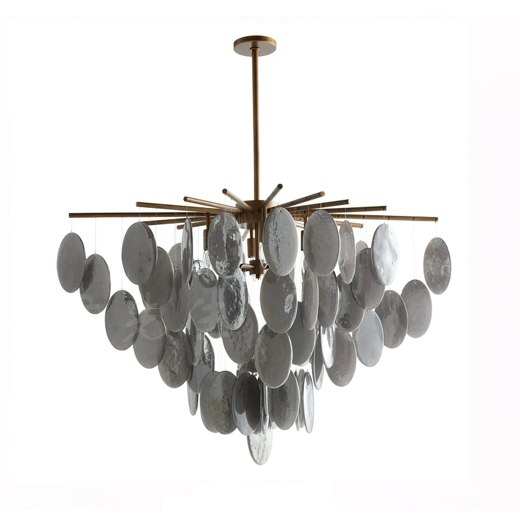 Luxury Cascading Selenite Disc Chandelier product image
