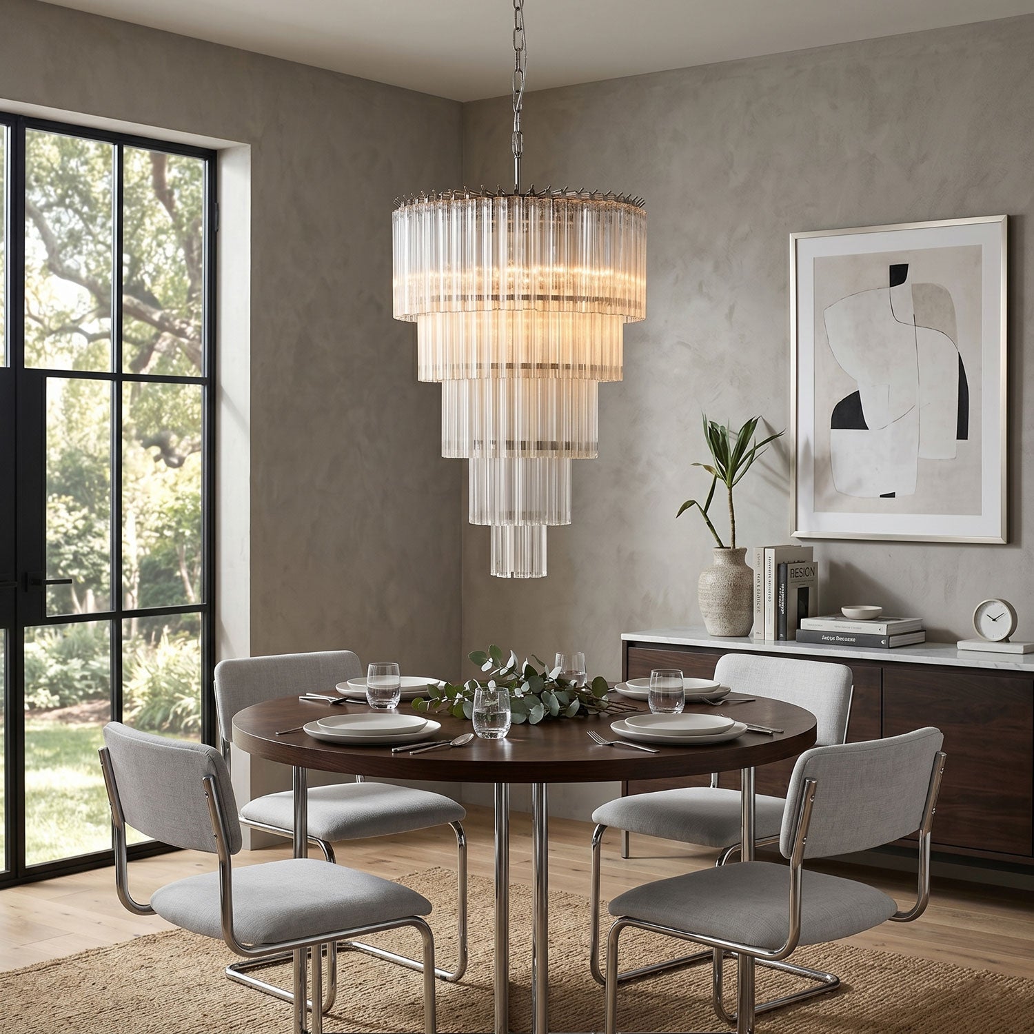 Cascadoria Chandelier Glass lighting by Bling Lighting Studio