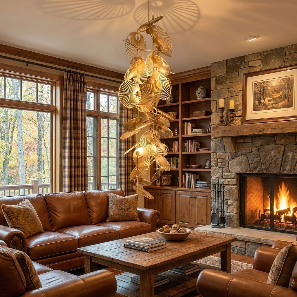 Luxury Cattail Leaf Chandelier product image