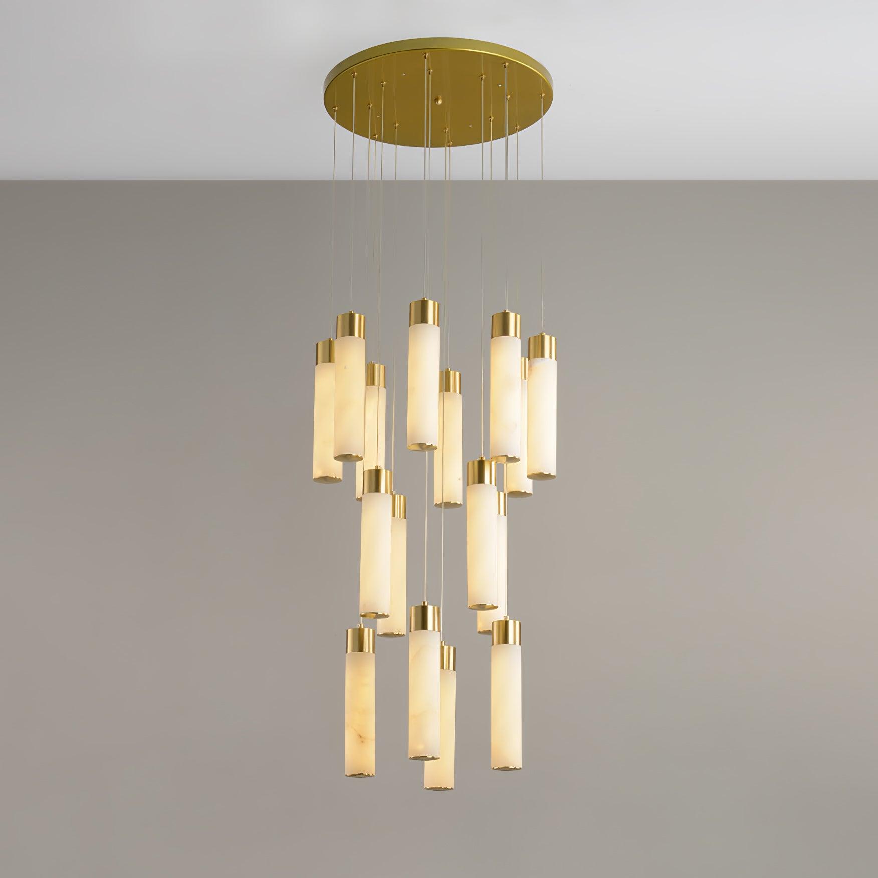 Luminous Alabaster Waterfall Chandelier product image
