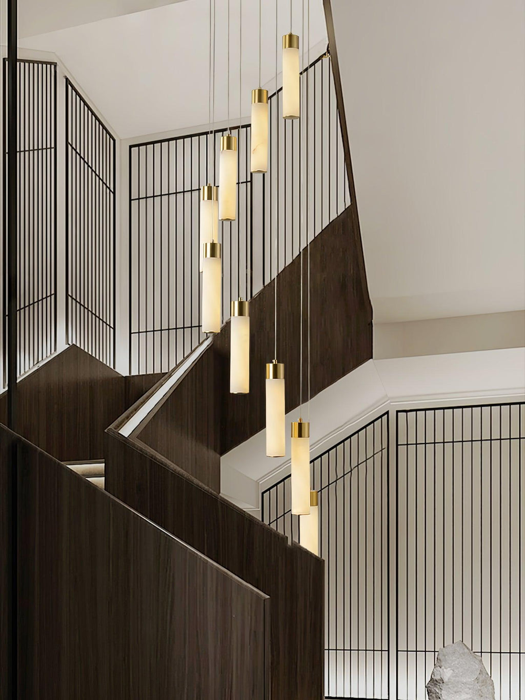 Luminous Alabaster Waterfall Chandelier product image