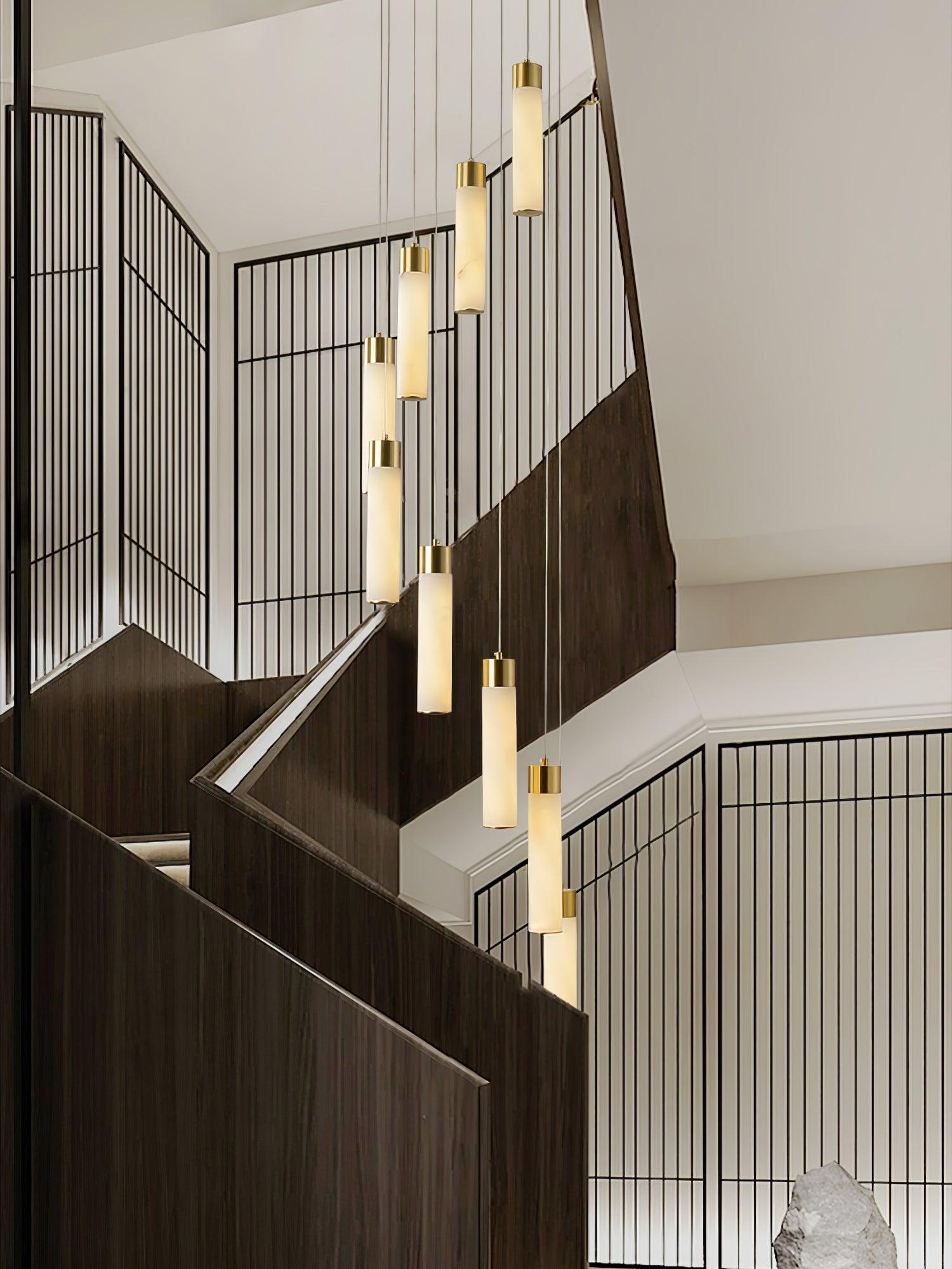 Luminous Alabaster Waterfall Chandelier product image