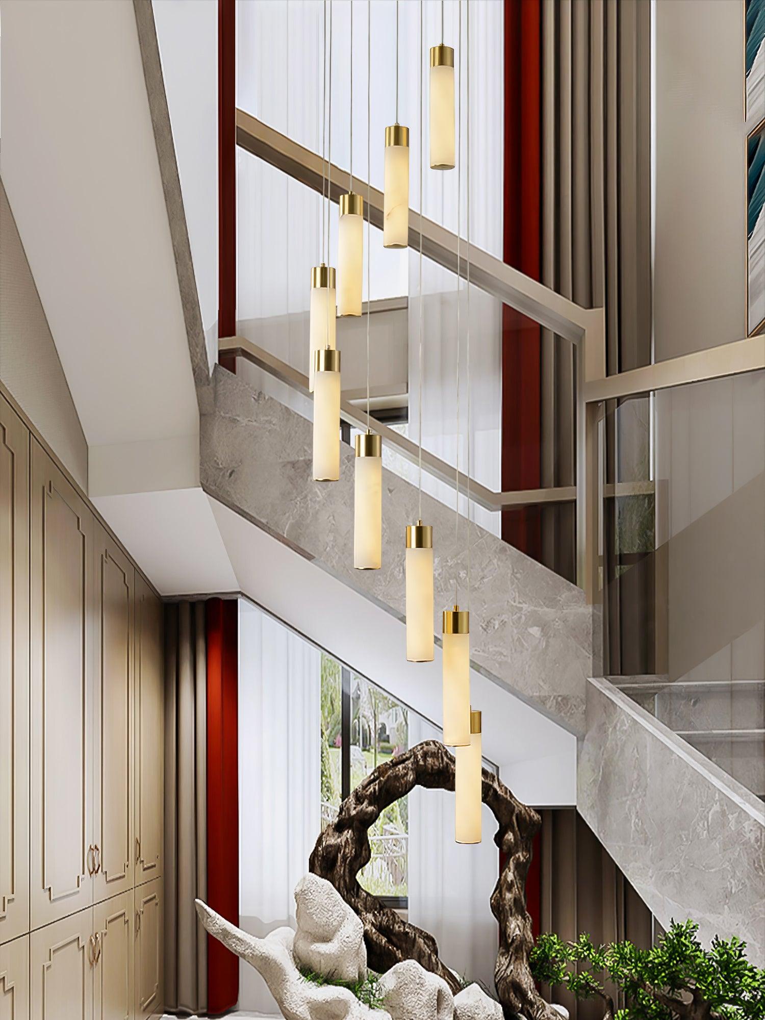 Luminous Alabaster Waterfall Chandelier product image