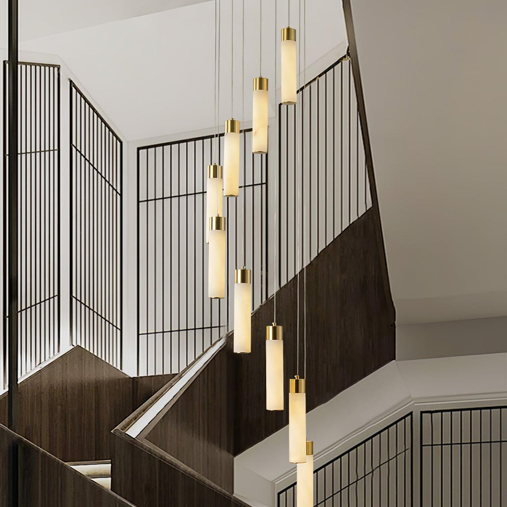 Luminous Alabaster Waterfall Chandelier product image