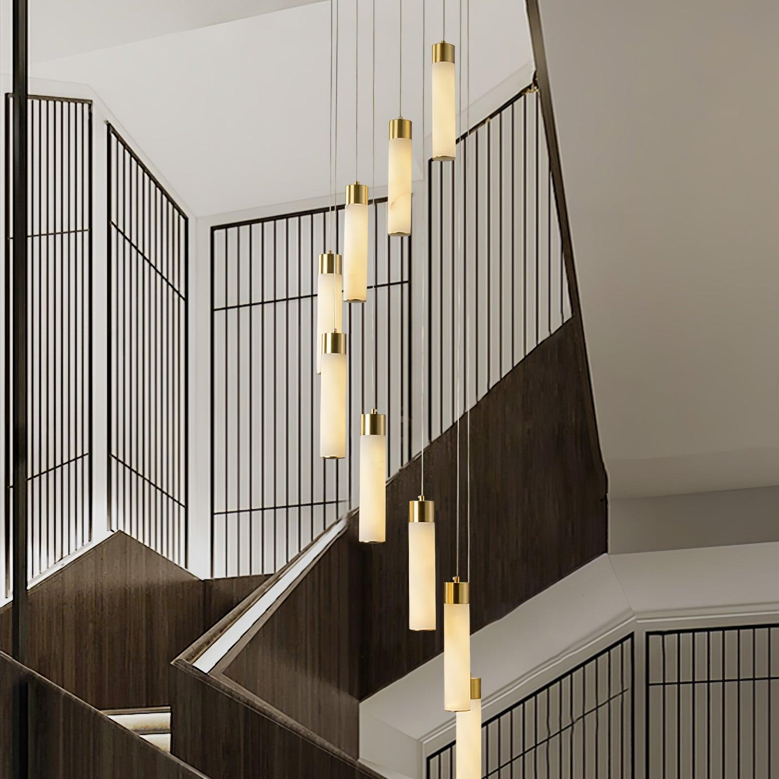 Luminous Alabaster Waterfall Chandelier product image