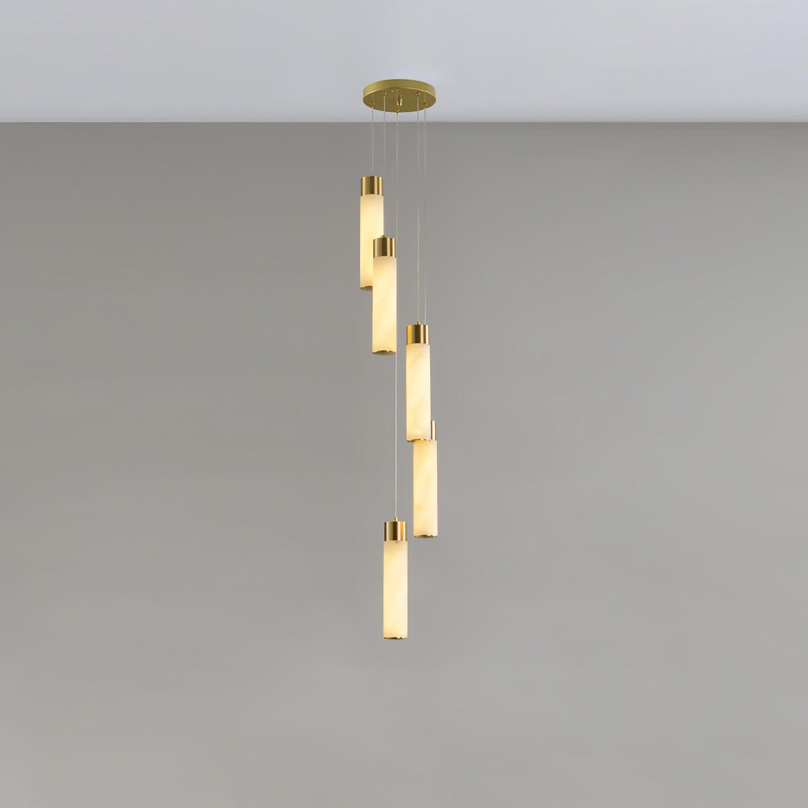 Luminous Alabaster Waterfall Chandelier product image