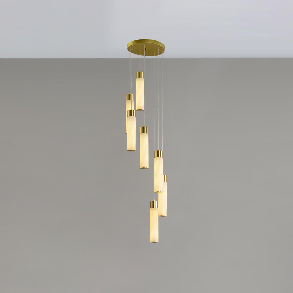 Luminous Alabaster Waterfall Chandelier product image