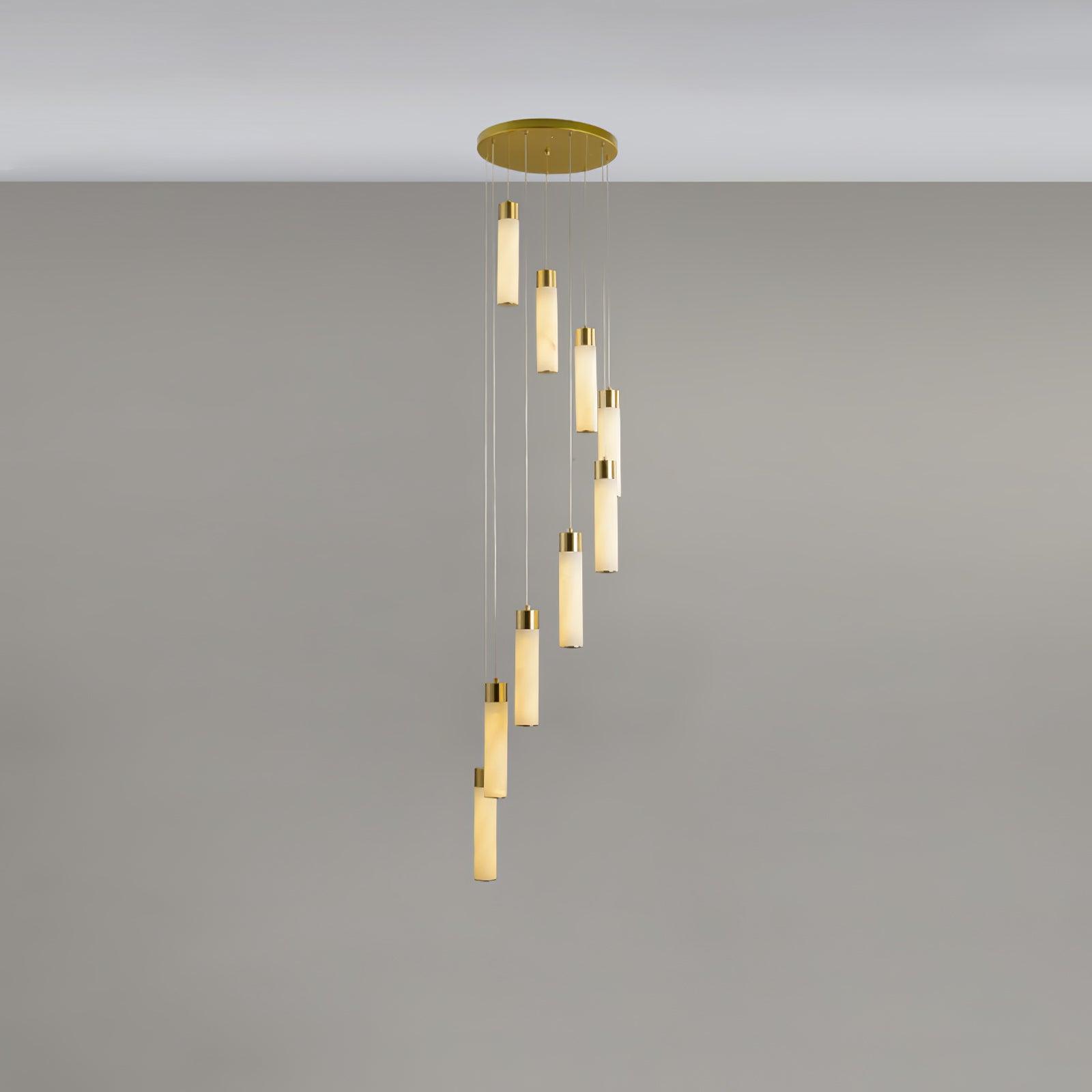 Luminous Alabaster Waterfall Chandelier product image