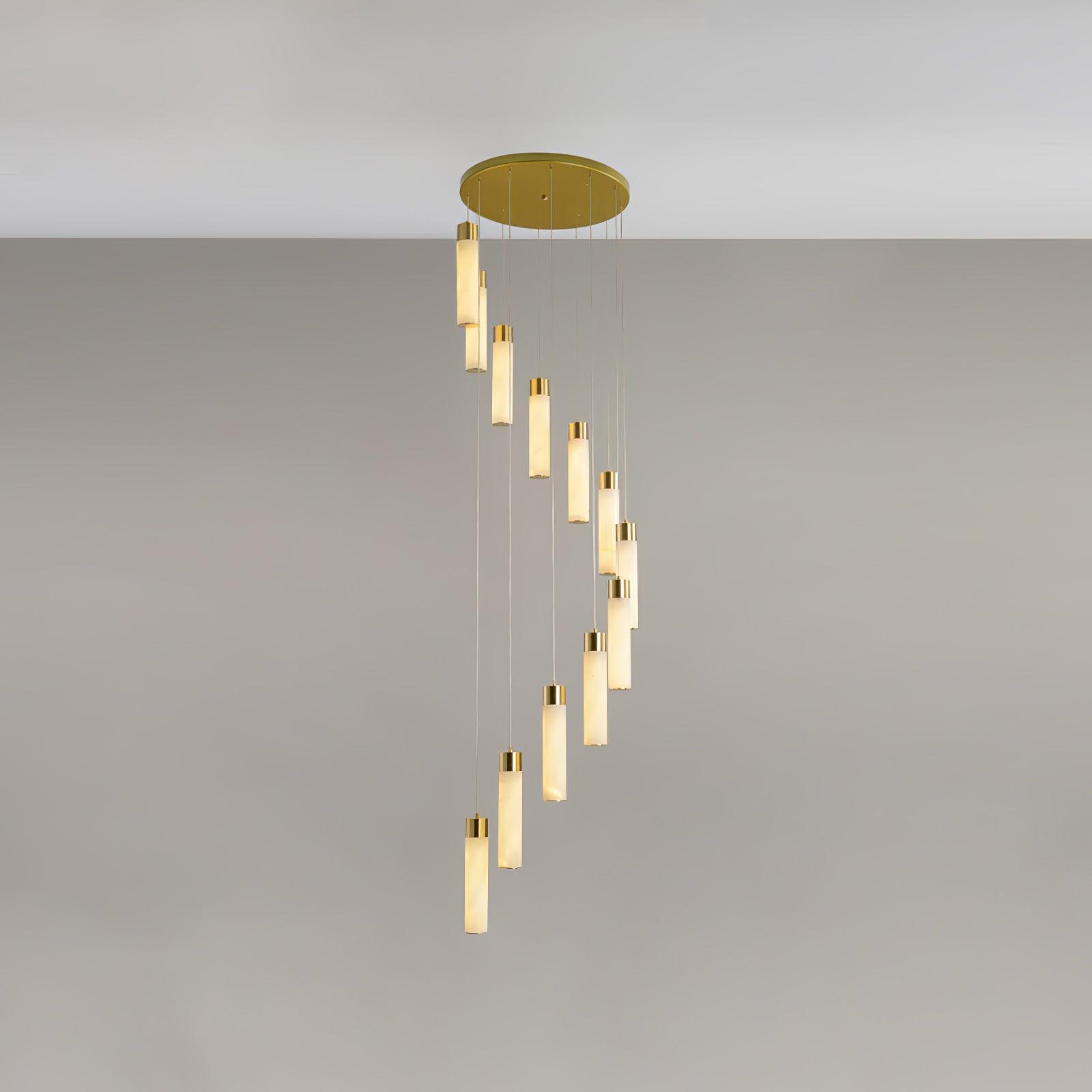 Luminous Alabaster Waterfall Chandelier product image