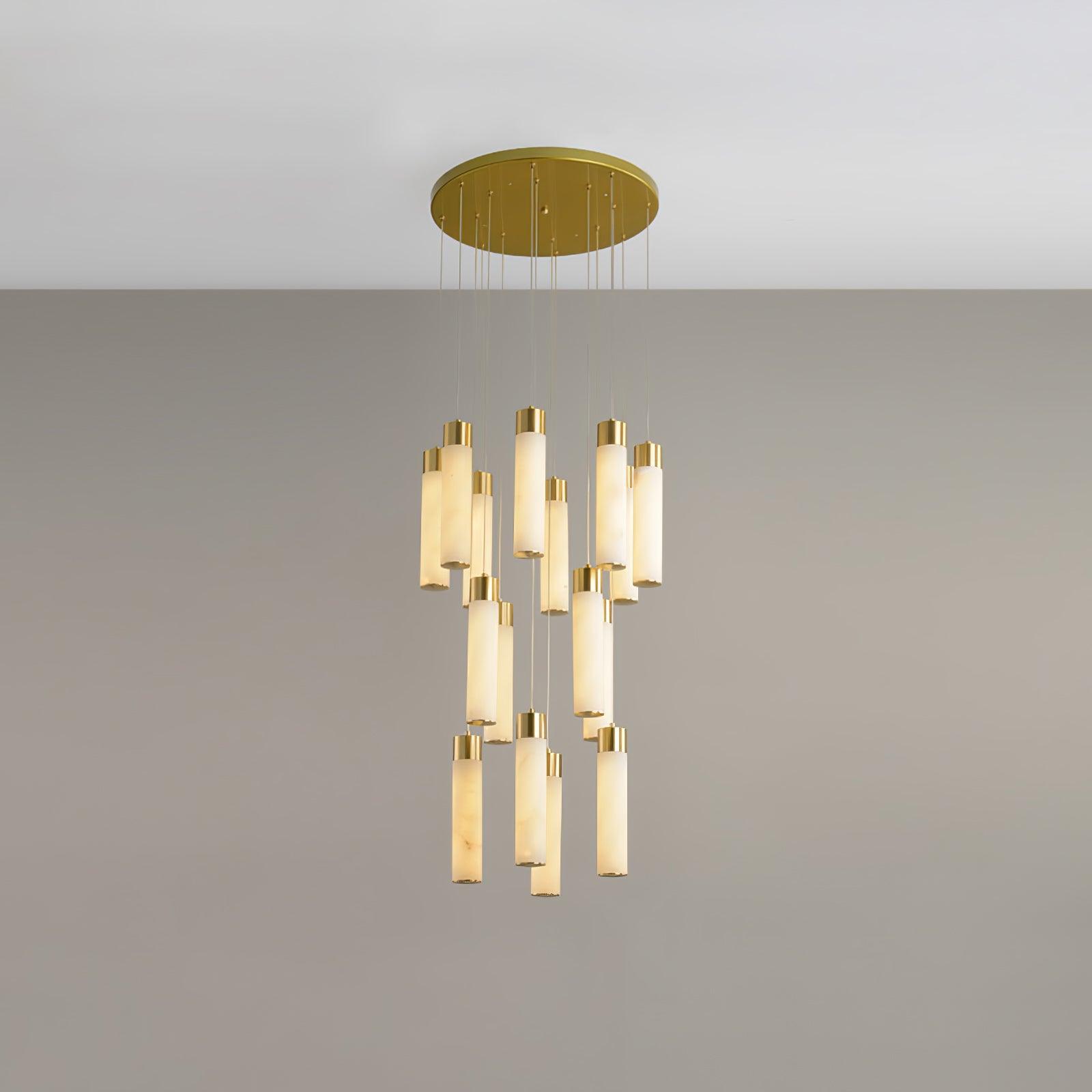 Luminous Alabaster Waterfall Chandelier product image