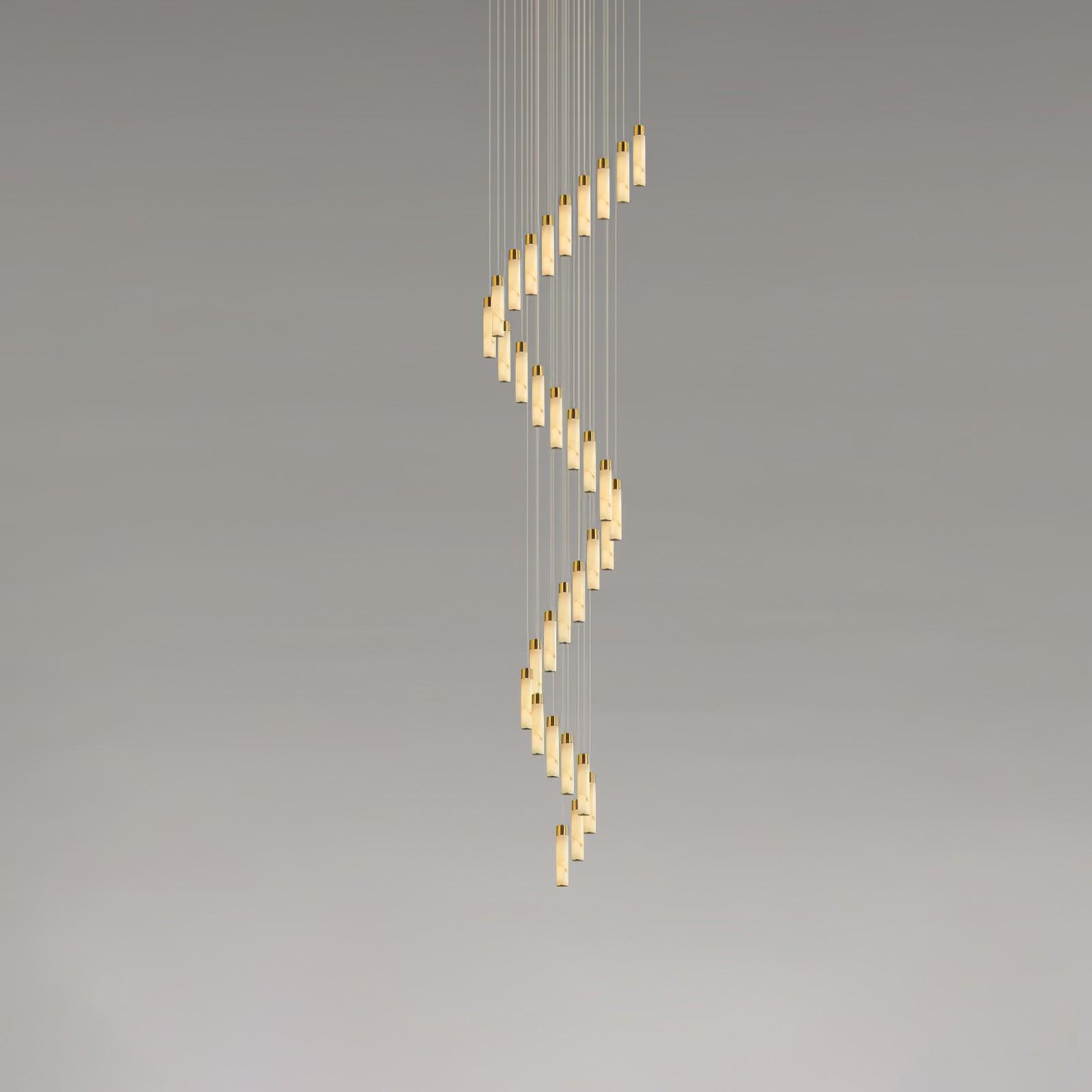 Luminous Alabaster Waterfall Chandelier product image