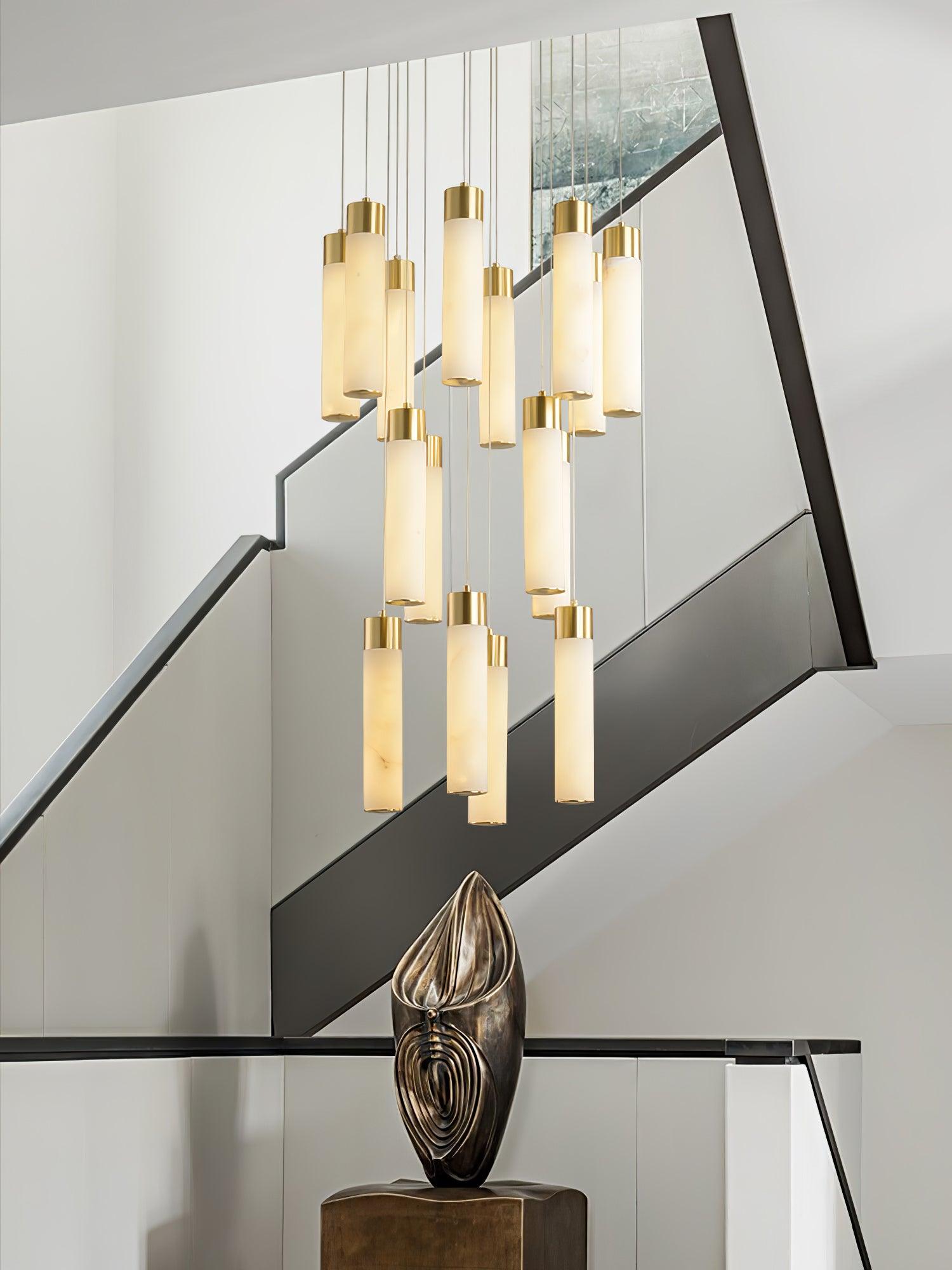 Luminous Alabaster Waterfall Chandelier product image
