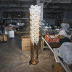 Ceramic Leaf Sculptural Floor Lamp by Bling Lighting Studio