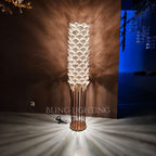Ceramic Leaf Sculptural Floor Lamp by Bling Lighting Studio