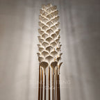 Ceramic Leaf Sculptural Floor Lamp by Bling Lighting Studio