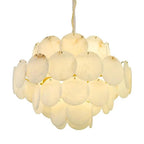 Spain Alabaster Flake Brass Living Room Chandelier by Bling Lighting Studio