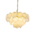 Spain Alabaster Flake Brass Living Room Chandelier by Bling Lighting Studio