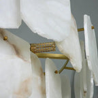 Spain Alabaster Flake Modern Living Room Chandeliers by Bling Lighting Studio