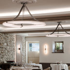 Modern Round Alabaster Chandelier by Bling Lighting Studio