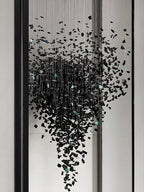 The Charcoal Halo LED Chandelier | Custom Size & Made-to-Order Lighting for Luxury Homes & Commercial Spaces