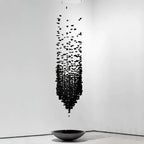 The Charcoal Halo LED Chandelier | Custom Size & Made-to-Order Lighting for Luxury Homes & Commercial Spaces