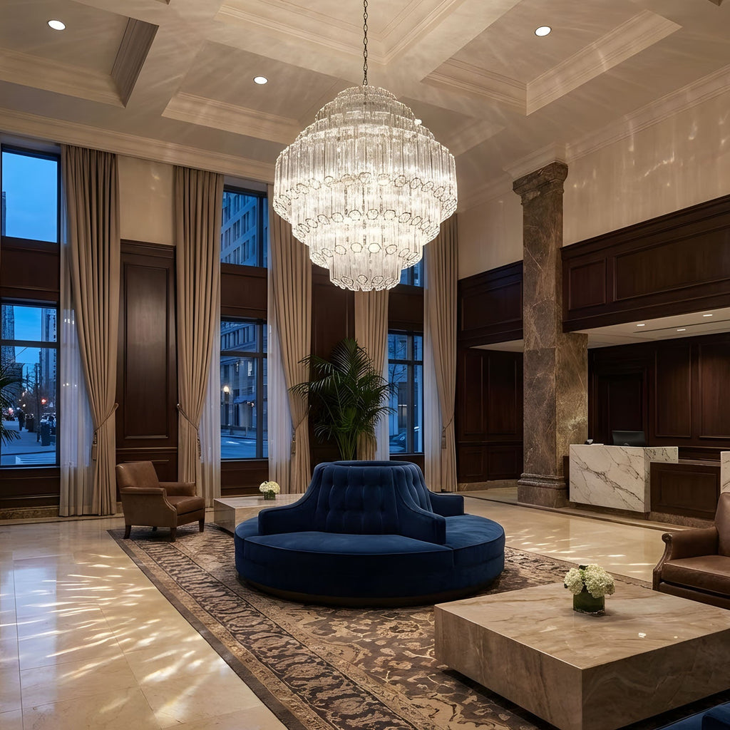 Contemporary Clear Grande Palermo Chandelier
