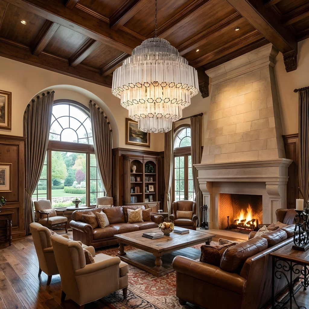 Contemporary Clear Grande Palermo Chandelier