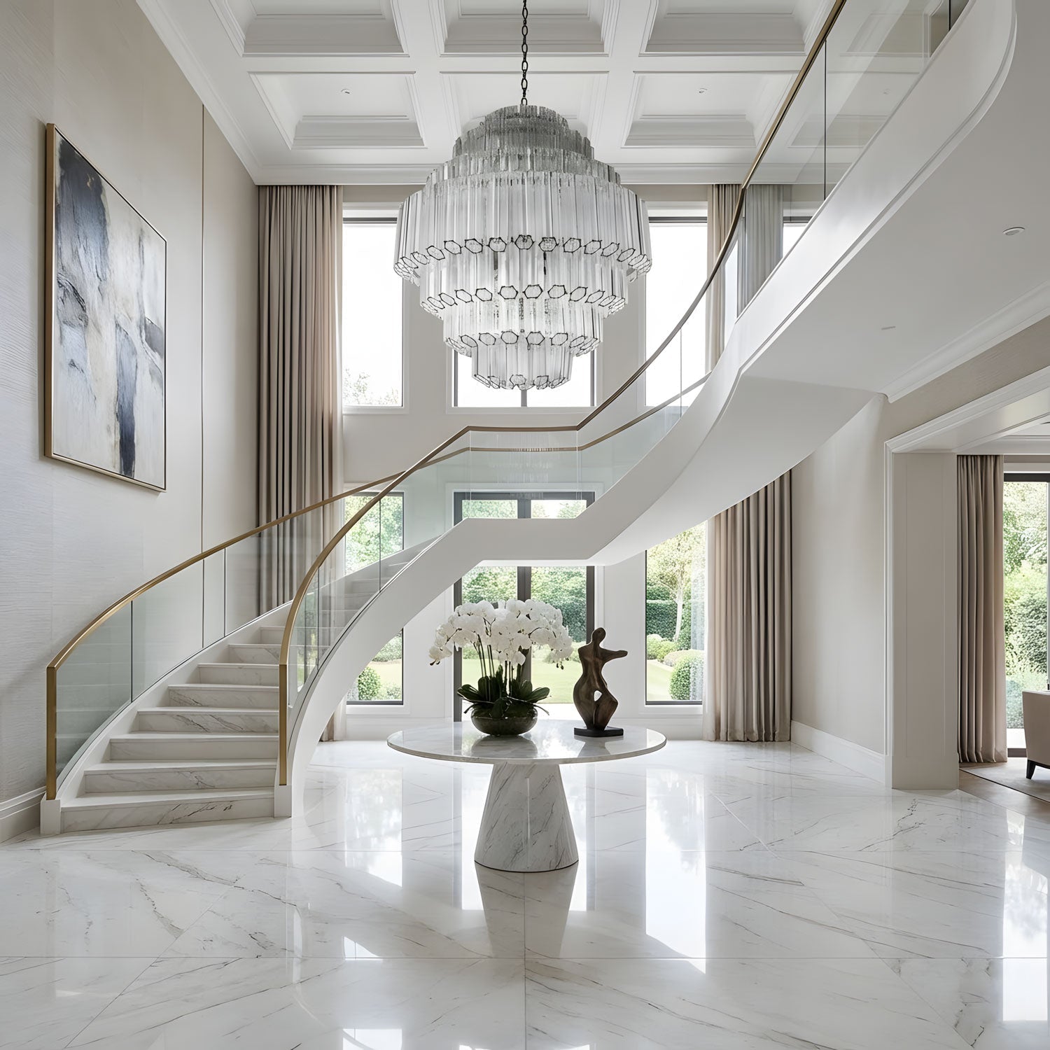 Contemporary Clear Grande Palermo Chandelier
