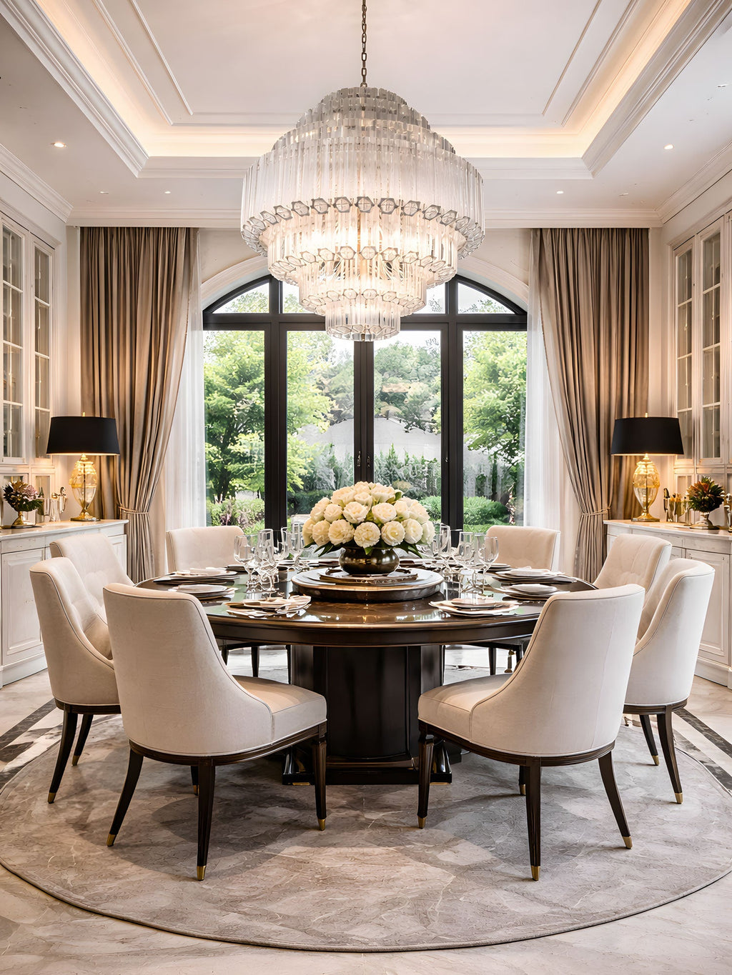 Contemporary Clear Grande Palermo Chandelier